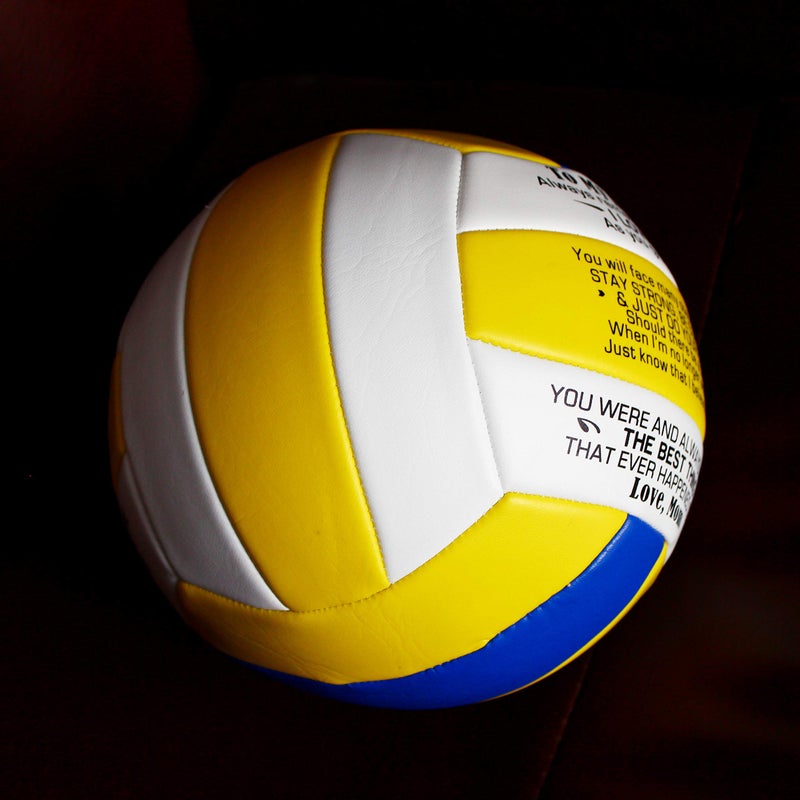 Uloveido Mom to My Daughter Personalized Volleyball for Female with Inspiration Words Sport Gift to Women Y605 (to My Daughter) - Image 3